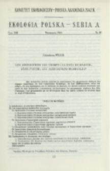 Les associations des champs cultiv&eacute;s en Masovie. P. 1, Les associations messicoles