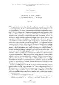 Profesor Stanisław Fita i pokolenie Szkoły Gł&oacute;wnej
