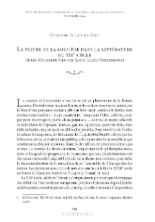 La figure de la sorci&egrave;re dans la litt&eacute;rature du XIXe si&egrave;cle (Jules Michelet, George Sand, Eliza Orzeszkowa)