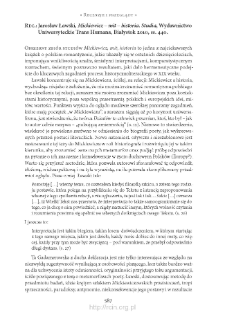 Jarosław Ławski, &bdquo;Mickiewicz &ndash; mit &ndash; historia. Studia&rdquo;, Białystok 2010