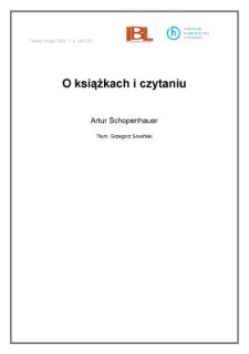 O książkach i czytaniu