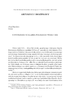 O potrzebie scalania polskiego wieku XIX