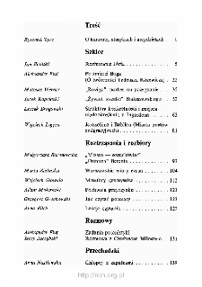 Teksty Drugie Nr 3 (1993), Spis treści