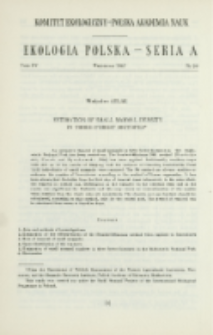 Estimation of small mammal density in three forest biotopes