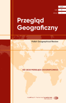 Przegląd Geograficzny T. 91 z. 1 (2019), Spis treści