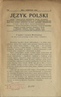 O języku i stylach Mickiewicza : (w setną rocznicę pierwszego wydania "Ballad i Romans&oacute;w")