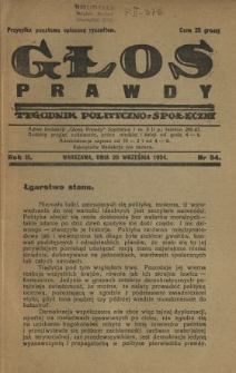 Głos Prawdy 1924 N.54