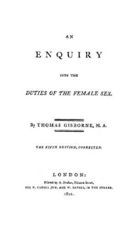 An enquiry into the duties of the female sex