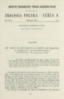 The effect of shelterbelts on density and reduction of numbers the Colorado beetle (Leptinotarsa decemlineata Say)