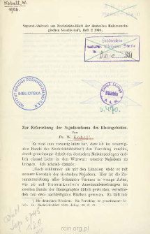 Zur Erforschung der Najadeenfauna des Rheingebietes