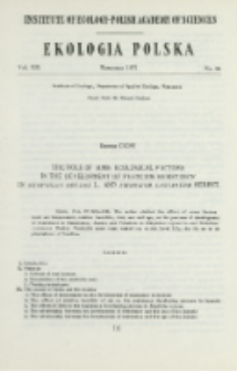 The role of some ecological factors in the development of pesticide resistence in Sitophilus oryzae L. and Tribolium castaneum Herbst.