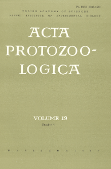 Acta Protozoologica, Vol. 19, Nr 4