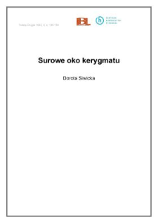 Surowe oko kerygmatu