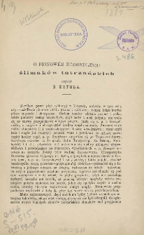 O pionow&eacute;m rozsiedleniu ślimak&oacute;w tatrzańskich