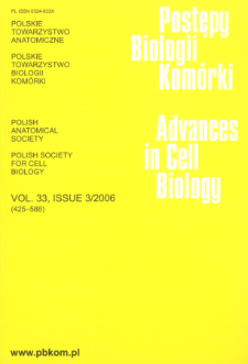 Postępy biologii komórki, Tom 33 nr 3, 2006