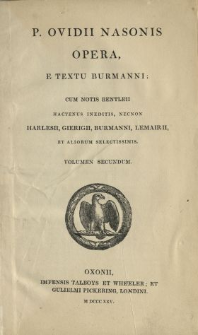 P. Ovidii Nasonis Opera. Vol. 2