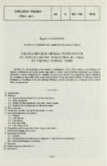 The influence of mineral fertilization on phytoplankton production in lakes of various trophic types