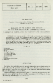 Research on the biology and ecology of Panagrolaimus rigidus (Schneider) Thorne. 5, Effect of temperature on fecundity and development