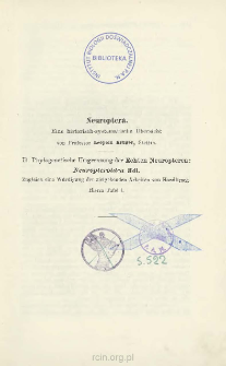 Neuroptera: Eine historisch - systematische &Uuml;bersicht. II. Phylogenetische Umgrenzung der Echten Neuropteren: Neuropteroidea Hdl.