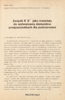 Związki AIIBVI jako materiały do wytwarzania element&oacute;w przepuszczalnych dla podczerwieni = AIIBVI compounds-materials for infra-red window