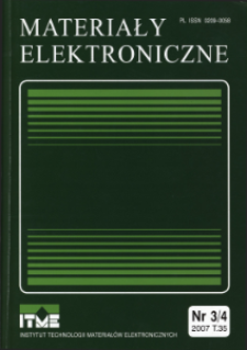 Spis treści 2007 T.35 nr 3/4 = Contents 2007 T.35 nr 3/4