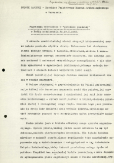 Pogadanka wygłoszona w "godzinie polskiej" w radiu moskiewskim 19. 10. 1945 roku