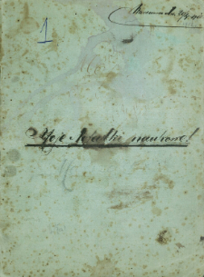 Zeszyt "Moje notatki naukowe" 1910 rok