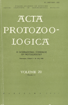 Acta Protozoologica, Vol. 20, Nr 1