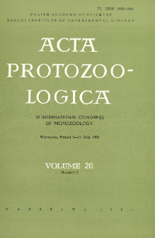 Acta Protozoologica, Vol. 20, Nr 2