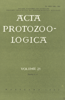 Acta Protozoologica, Vol. 21, Nr 3-4