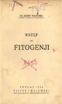 Wstęp do fitogenji
