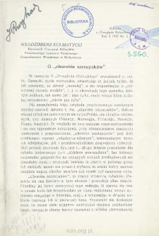 O "chorobie szczupak&oacute;w"
