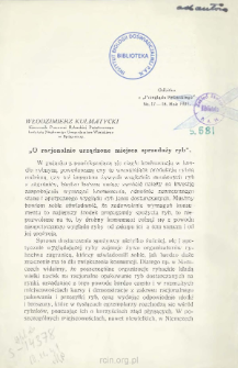 O racjonalnie urządzone miejsca sprzedaży ryb