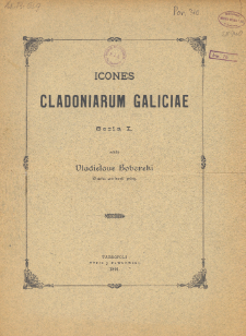 Icones Cladoniarum Galiciae. Seria I