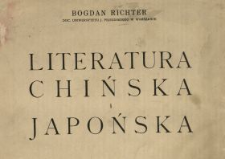 Literatura chińska ; Literatura japońska