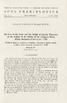 Bisoniana IV. The size of the head and the height of spinous processes in the region of the withes of the European bison, Bison bonasus (Linnaeus 1758); Bisoniana IV. Wielkość głowy a wysokość wyrostk&oacute;w kolczystych okolicy kłębu u żubra, Bison bonasus (Linneus 1758)