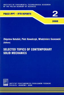 Selected topics of contemporary solid mechanics : Praca zbiorowa