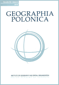 Geographia Polonica Vol. 92 No. 3 (2019), Contents