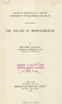 The theory of approximation