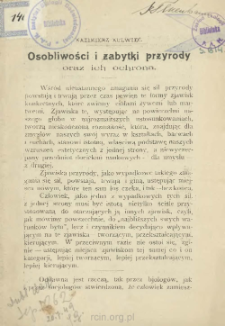 Osobliwości i zabytki przyrody oraz ich ochrona