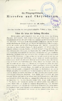 Ueber die Fliegengattungen Microdon und Chrysotoxum