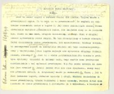 (Teorya) O Metodzie Badań Naukowych. Lato 1898-9
