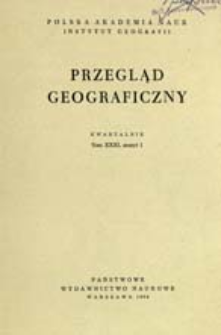 Przegląd Geograficzny T. 31 z. 1 (1959)