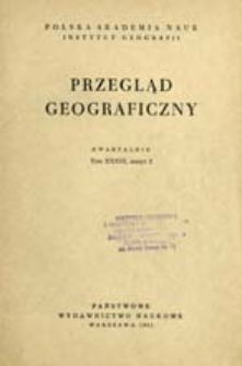 Przegląd Geograficzny T. 33 z. 2 (1961)