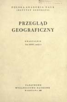 Przegląd Geograficzny T. 35 z. 4 (1963)