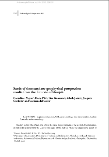 Sands of time: archaeo-geophysical prospection results from the Emirate of Sharjah
