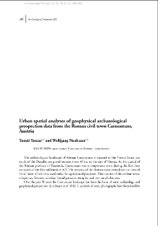 Urban spatial analyses of geophysical archaeological prospection data from the Roman civil town Carnuntum, Austria