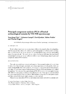 Principal component analysis (PCA) of buried archaeological remains by VIS-NIR spectroscopy
