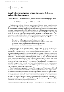 Geophysical investigation of past harbours: challenges and application examples