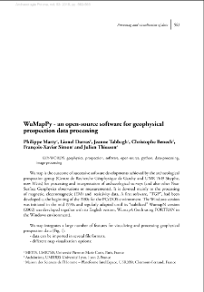 WuMapPy - an open-source software for geophysical prospection data processing